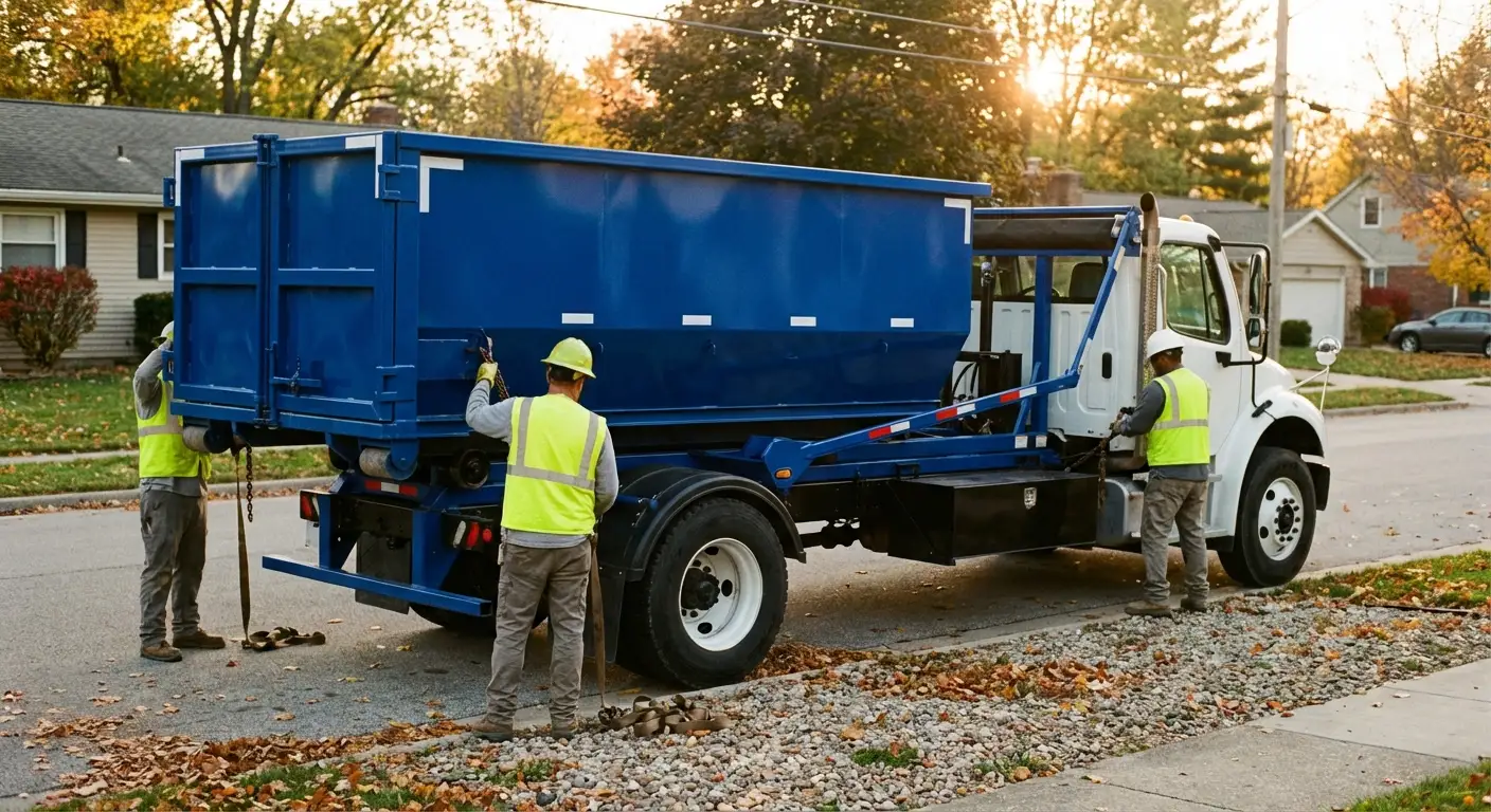 Roll-off dumpster delivery truck in Belton, TX