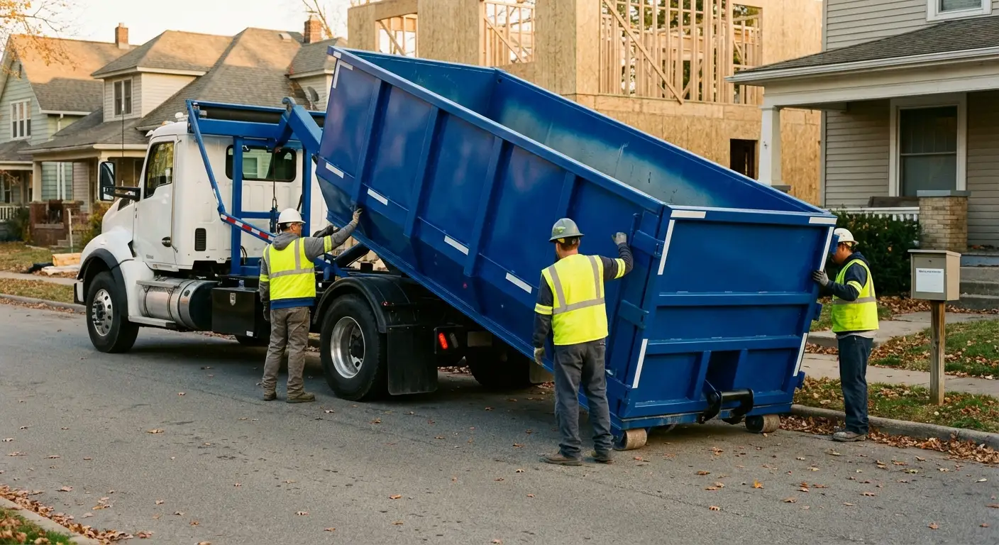 Construction dumpster delivery and waste management in Belton