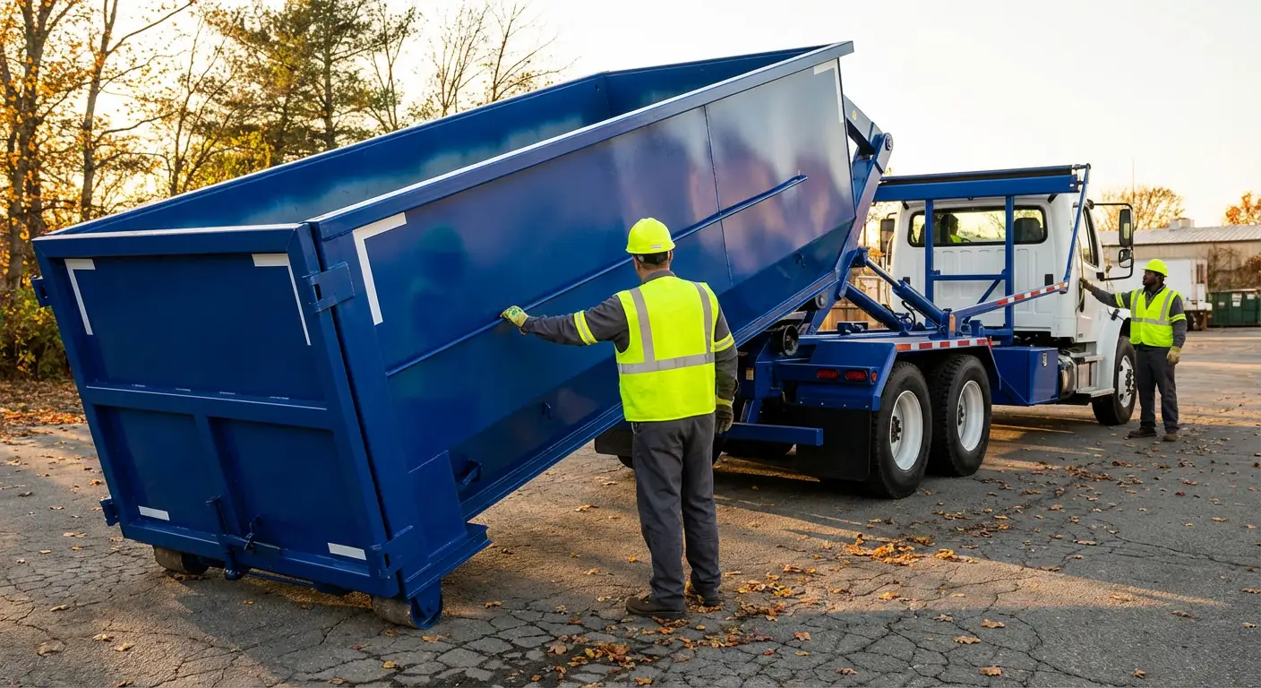 Commercial roll-off dumpster delivery truck in Belton, TX