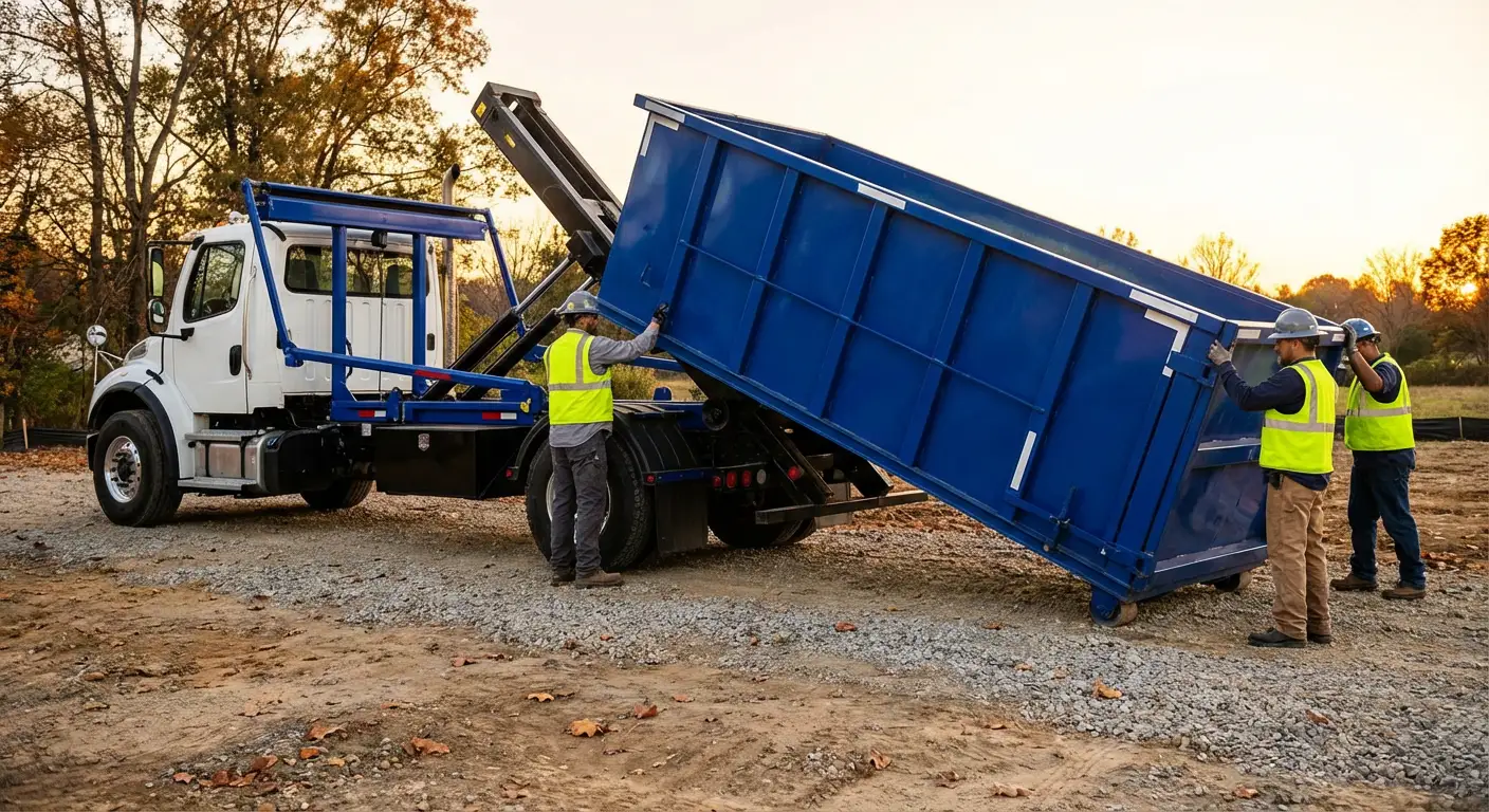 Construction dumpster delivery in Belton, TX